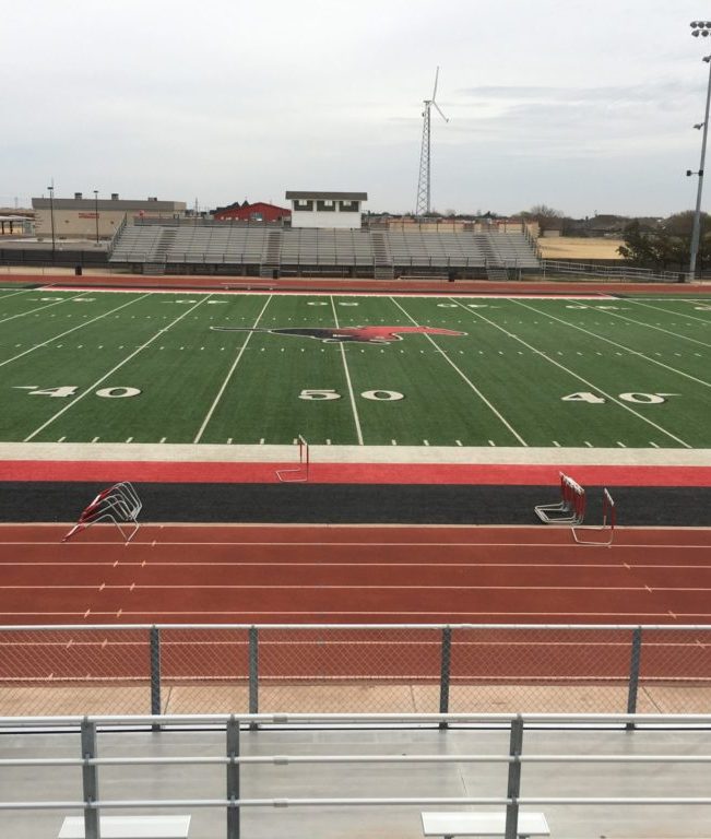 Shallowater high school football 50 yard view