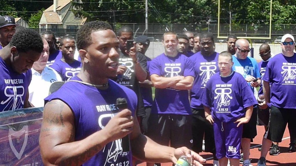 Ray Rice's high school removes jersey, hometown torn