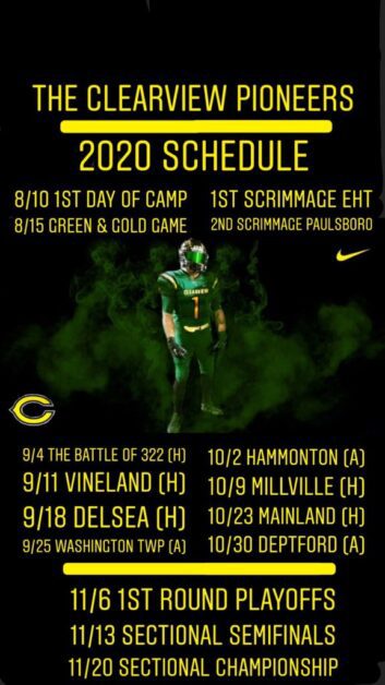 2020 New Jersey High School Football Schedules High School Football