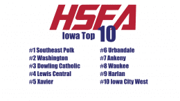 iowa top 10 high school football rankings