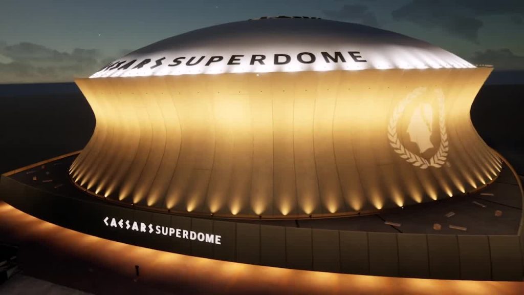 New Orleans Saints Mercedes-Benz Superdome 8 x 10 Football Stadium Photo