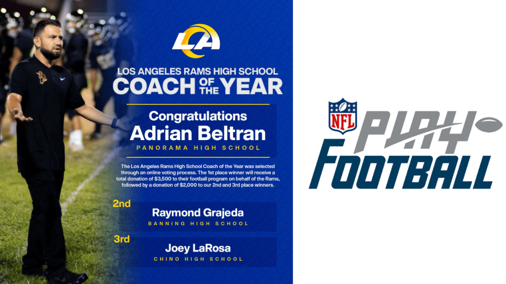 Los Angeles Rams name Adrian Beltran as their High School Coach of