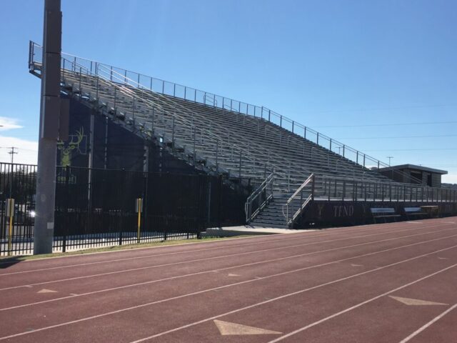 visitor grandstands at tivy high school football stadium