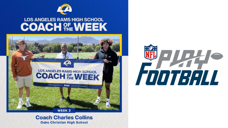 los angeles rams name charles collins coach of the week