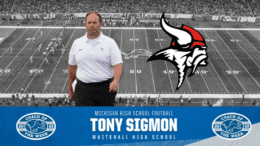 detroit lions name tony sigmon high school coach of the week