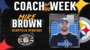 mike brown is named the pittsburgh steelers coach of the week