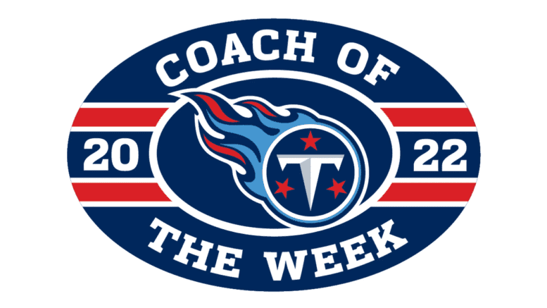 2022 logos for tennessee titans high school football coach of the week