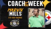 the pittsburgh steelers have named marvin mills its high school coach of the week