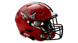central red devils football helmet