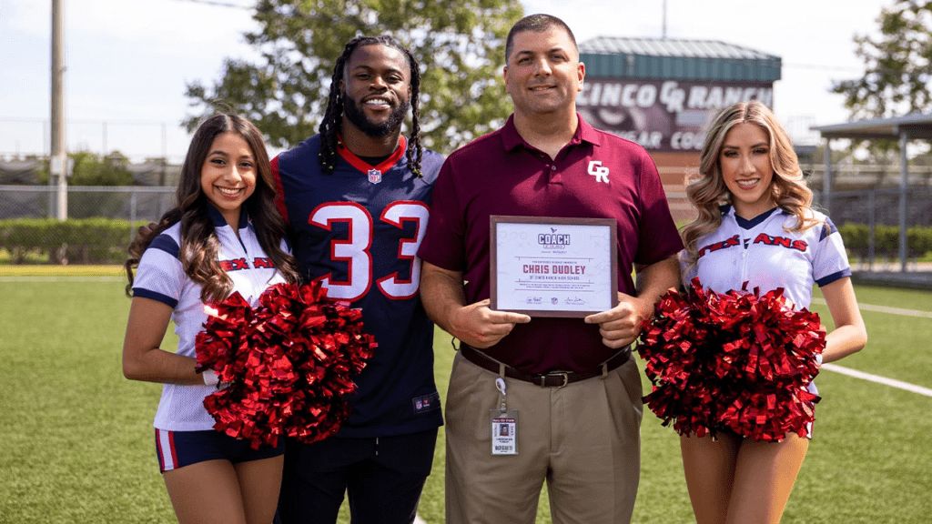 Houston Texans name Cinco Ranch's Chris Dudley their Week 6 High School  Coach of the Week - High School Football America