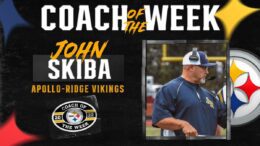john skiba of apollo-ridge high school named pittsburgh steelers coach of the week
