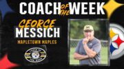 george messich of mapletown high school is named the pittsburgh steelers coach of the week.