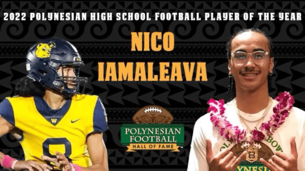 Nico Iamaleava named 2022 Polynesian High School Football Player of the