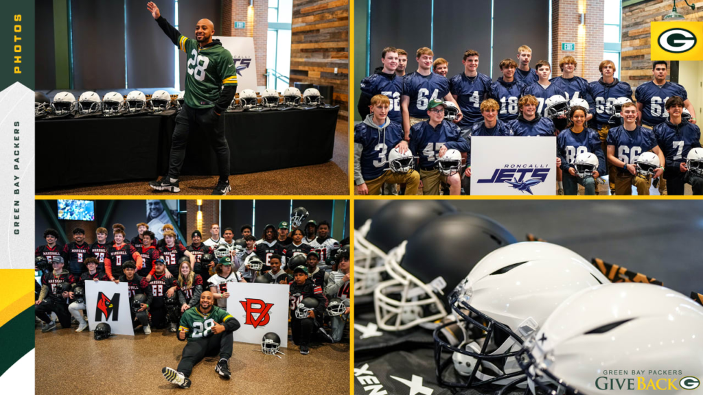 Green Bay Packers surprise three Wisconsin high school football