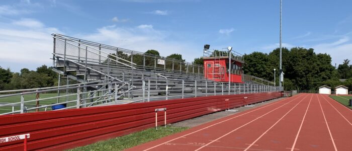 home stands at somers high school football stadium