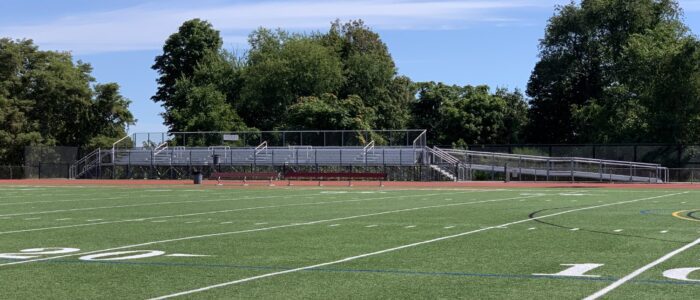 field view at somers high school football stadium