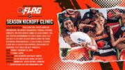 the nfl's cleveland browns hold a girls' flag high school football clinic
