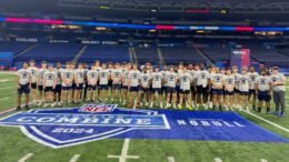 Cathedral high school attends the NFL Scouting Combine