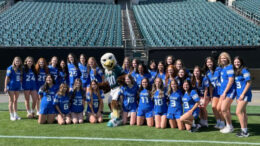 philadelphia eagles hold their 3rd annual girls flag high school football jamboree