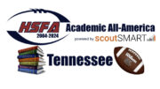 The 2023 High School Football America Tennessee Academic All-America Team honors student-athletes with a 3.7 GPA or higher.