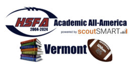 The 2023 High School Football America Vermont Academic All-America Team honors student-athletes with a 3.7 GPA or higher.