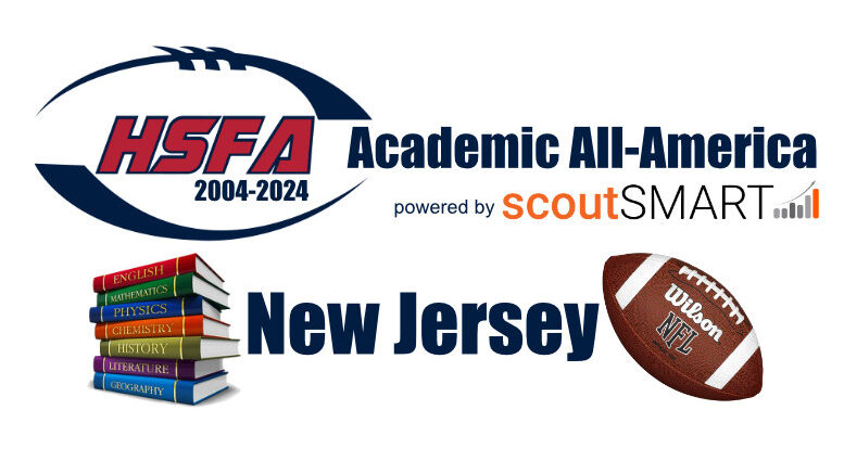 The 2023 High School Football America New Jersey Academic All-America Team salutes student-athletes with a 3.7 GPA or higher.