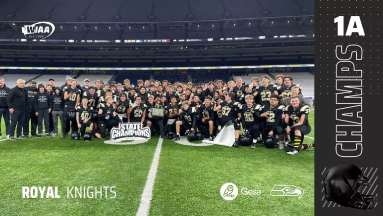 Royal wins its fourth straight Washington high school football championship.