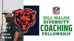 josef fares of justin garza high school is a coaching intern for the Chicago Bears.