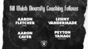 Las Vegas Raiders' Bill Walsh Diversity Coaching Fellows.