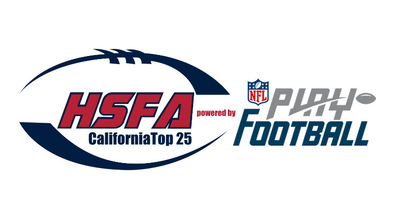 California Top 25 high school football rankings from high school football america.