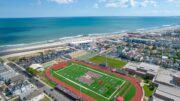 Carey Stadium in Ocean City, New Jersey hosts Thurday night's Battle at the Beach.