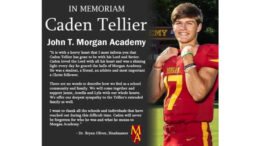 caden tellier passed away from injuries suffered in a high school football game.