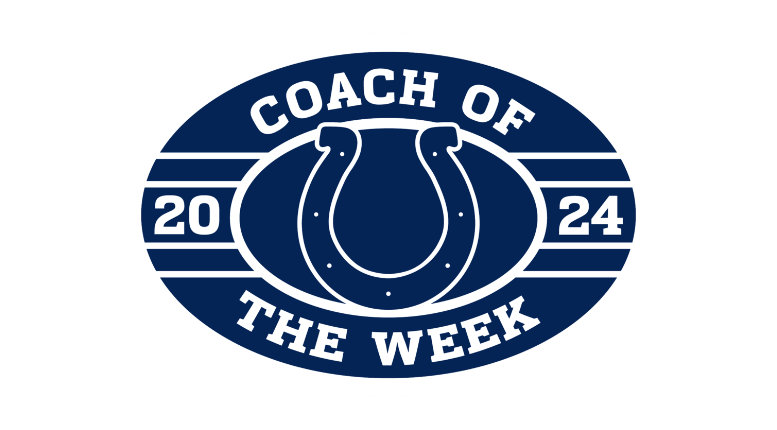 coach of the week for the indianapolis colts for 2024 season.