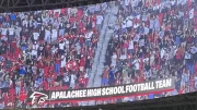 apalachee high school football team at Atlanta falcons game.