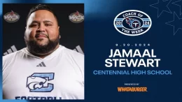 Tennessee Titans name Jamaal Stewart of Centennial their High School Coach of the Week.