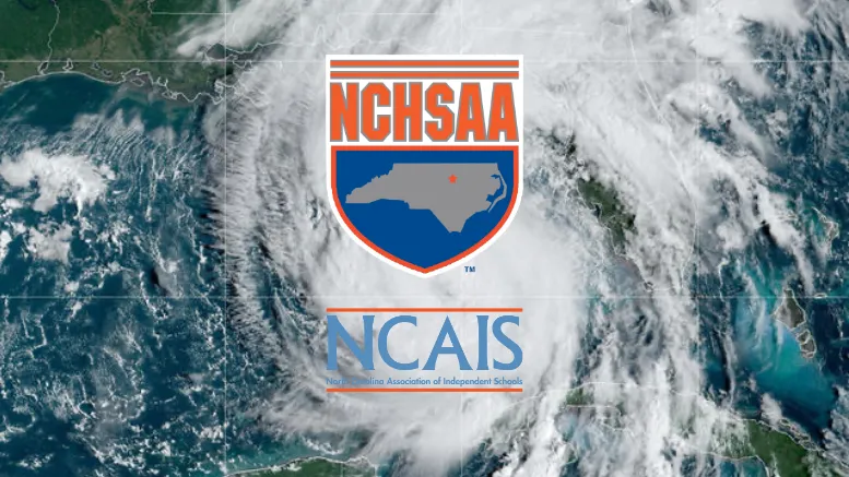 North Carolina high school football schedule changes because of hurricane Helene.