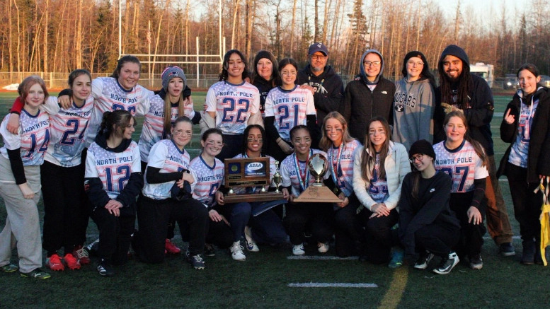 north pole wins the first-ever Alaska girls' flag high school football championship