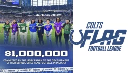 Indianapolis Colts and Jim Irsay Family donates $1 million to high school girls' flag football