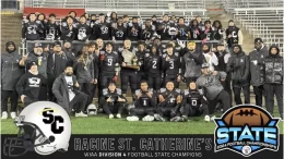 Racine St. Catherine's is the 2024 Division 4 Wisconsin high school football state champ.