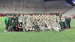 Skutt Catholic wins Nebraska Class B high school football championship.