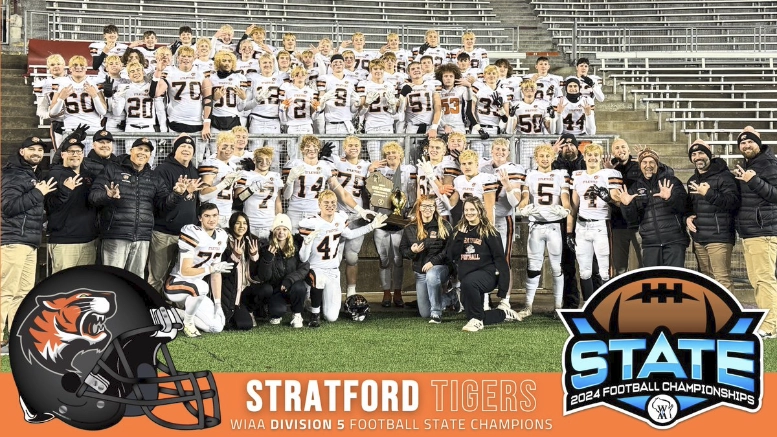 Stratford wins its third straight Wisconsin high school football championship