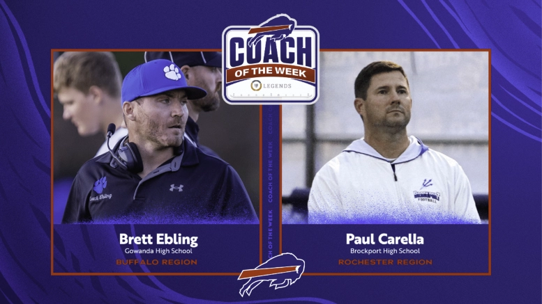 Buffalo Bills Coaches of the Week for Week 9 of the 2024 high school football season.