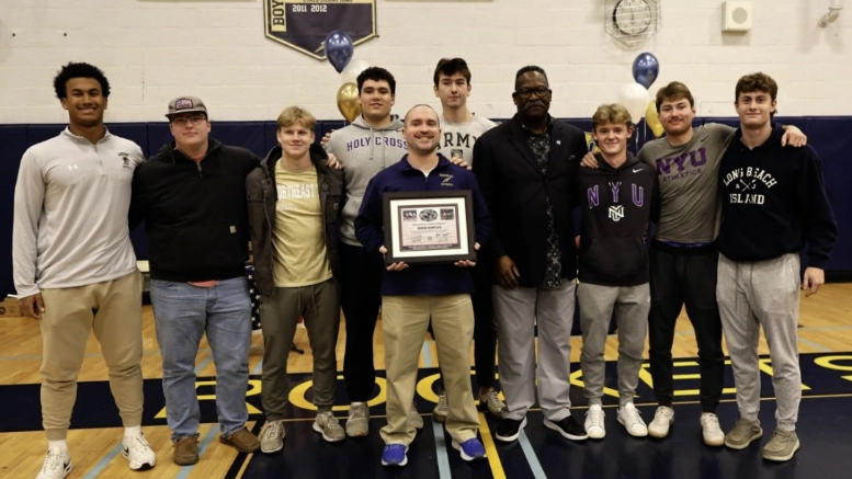 Doug Kopcso of Needham is the New England Patroits High School Football Coach of the Year