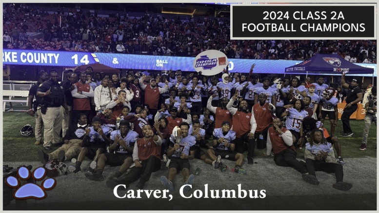 Carver wins Georgia high school football championship in Class 2A in 2024