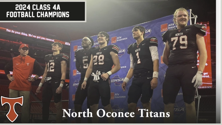 North Oconee wins the Georgia high school football championship in Class 4A