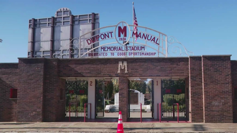 100-year old duPont Memorial Stadium is now one of Louisville, Kentucky's historic places.